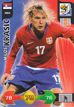 Milos Krasic Serbia Panini 2010 World Cup #325